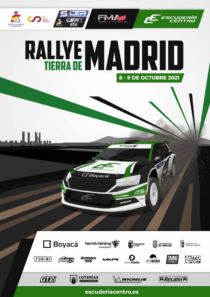 Cartel del Rallye Tierra de Madrid 2021