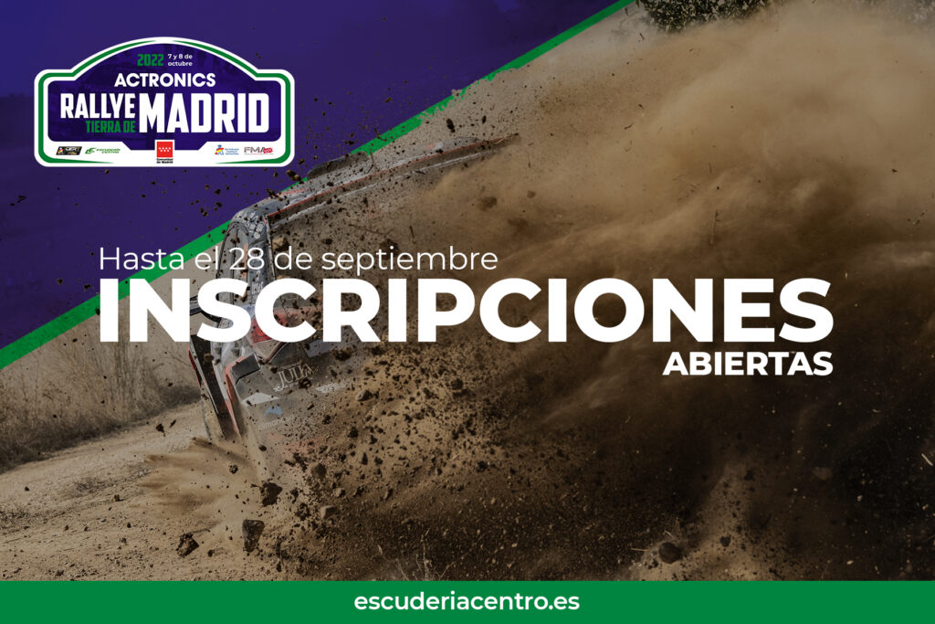 Inscripciones abiertas para el ACtronics Rallye Tierra de Madrid