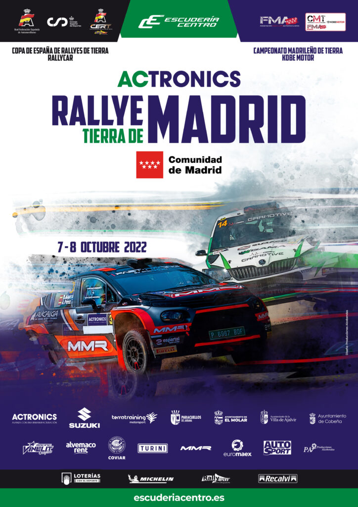 El ACtronics Rallye Tierra de Madrid ya tiene cartel