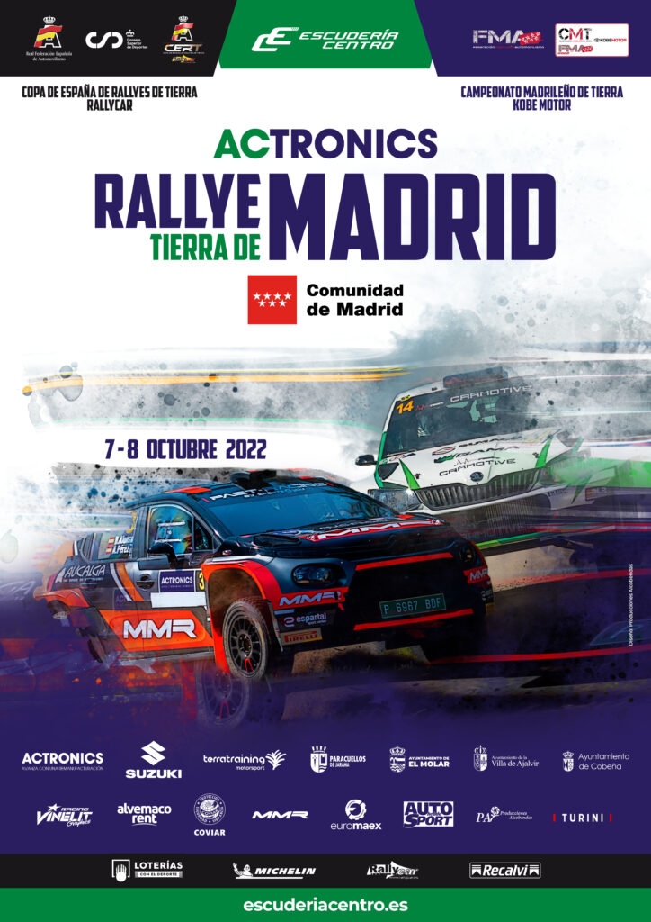 CERT: Copa de España de Rallyes de Tierra 2022 Cartel-ACtronics-Rallye-Tierra-de-Madrid-2022-p-2-724x1024