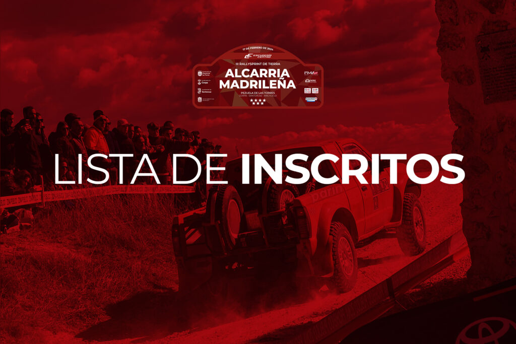 Publicada la lista de inscritos del Rallysprint Alcarria Madrileña