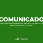 Comunicado sobre nuestra no participación en la organización del RoadStr Rally Festival