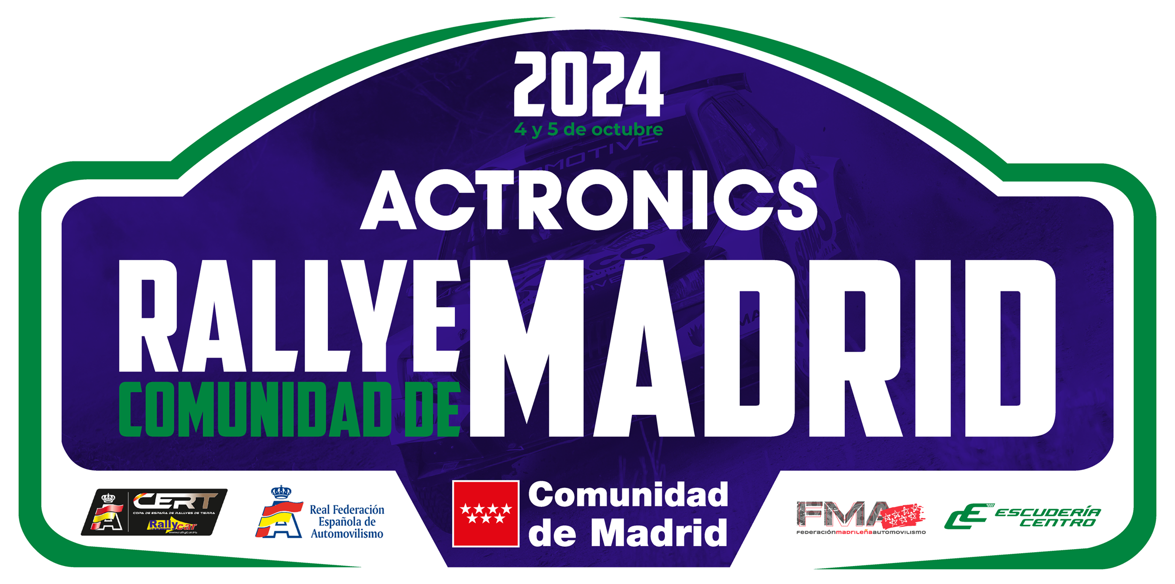 Placa ACtronics Rallye Comunidad de Madrid 2024_P