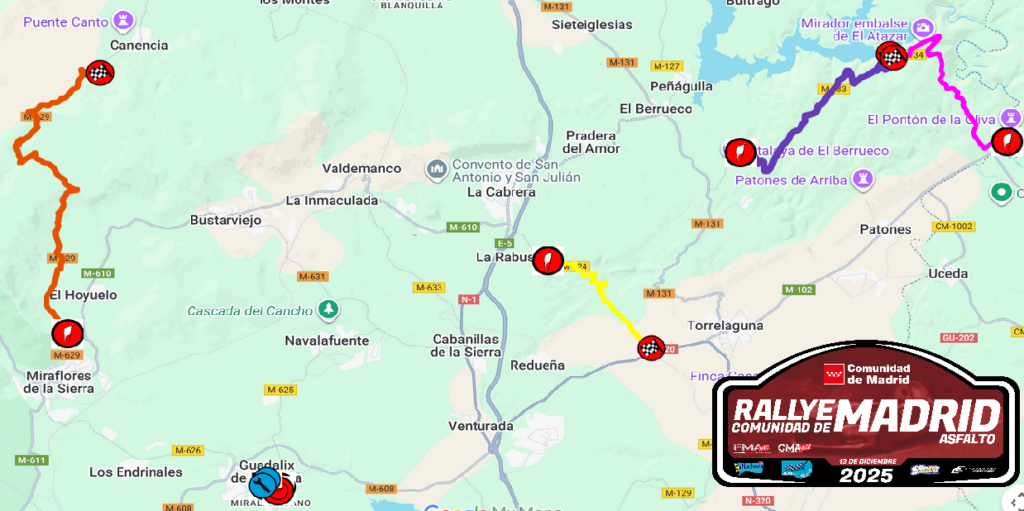 Rallye CAM Asfalto Mapa